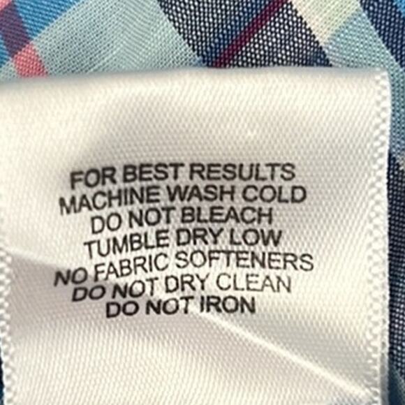 Peter Millar Button Down Dress Shirt Blue & Pink Plaid Size S NWOT Fall Winter - Picture 10 of 10